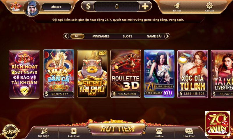 Hệ thống nạp và rút tiền tự động của Kl99 hoạt động nhanh chóng - Kl99